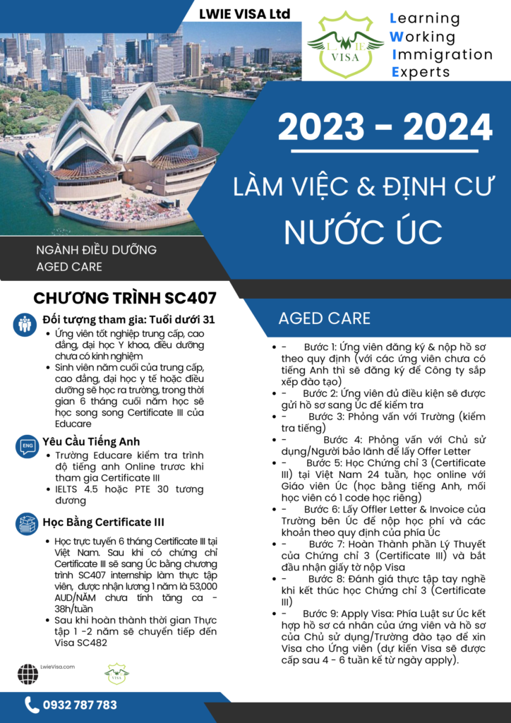 Visa 407 điều dưỡng