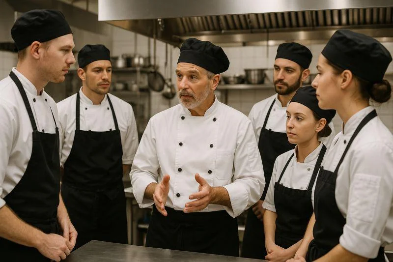 Đánh giá tay nghề Chef Úc – Chef phân công nhiệm vụ và giám sát đội ngũ đầu bếp